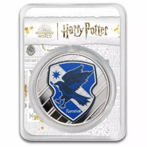 Srebrna moneta Ravenclaw Harry Potter 1 uncja srebra Kolorowana TEP