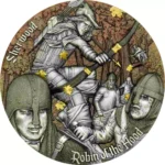 Srebrna moneta Robin of the Hood Sherwood 2 uncje srebra 2024 Ultra High Relief