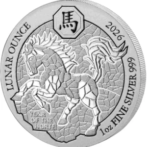 Srebrna moneta Rwanda Lunar Year of Horse 1 uncja srebra 2026