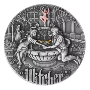 Srebrna moneta Sezon Burz Wiedźmin 2 uncje srebra 2025