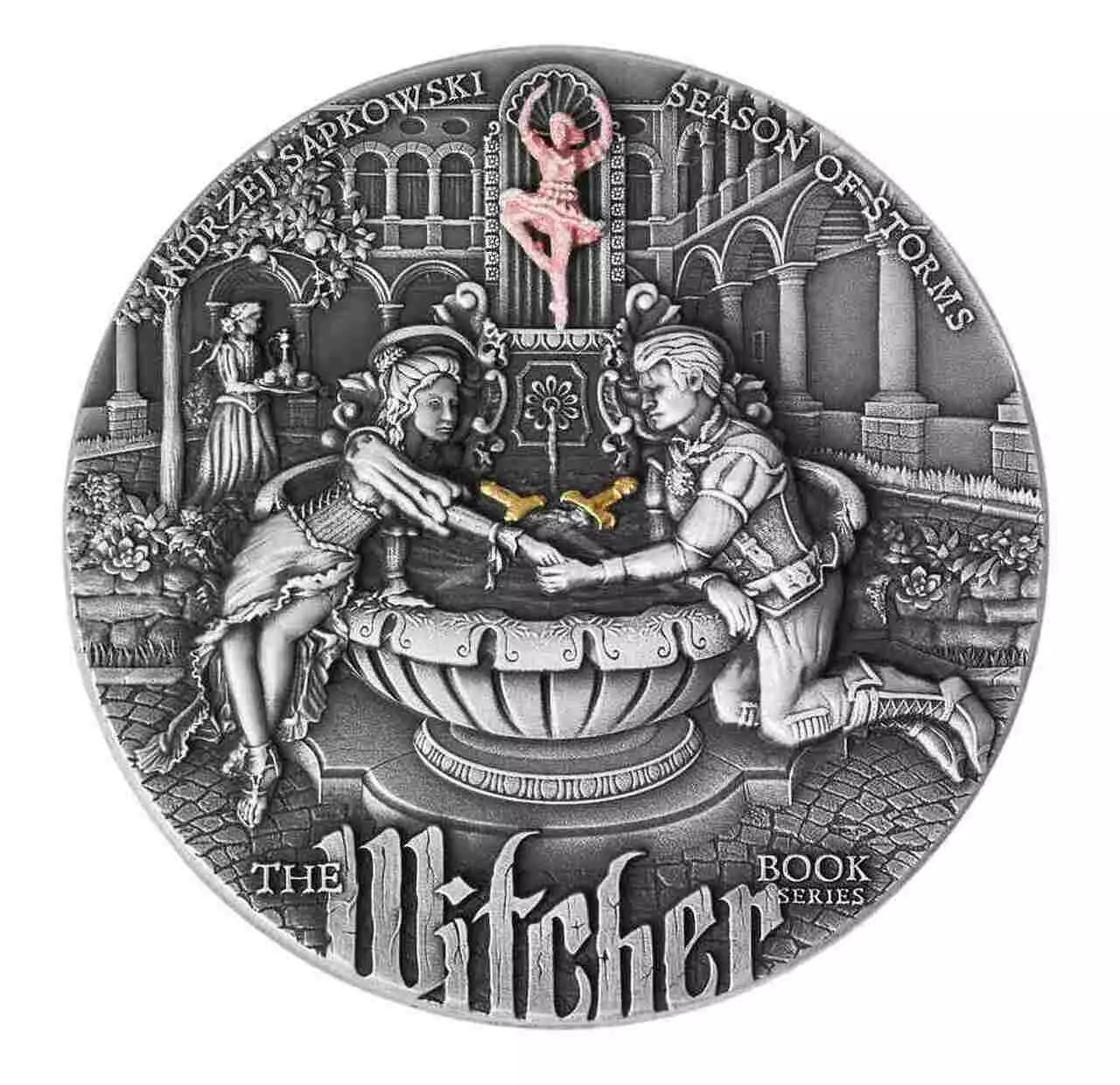 Srebrna moneta Sezon Burz Wiedźmin 2 uncje srebra 2025