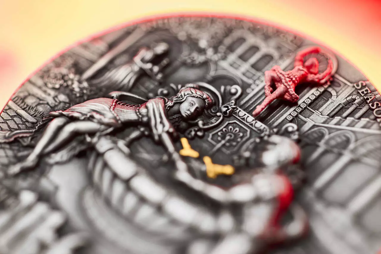 Srebrna moneta Sezon Burz Wiedźmin 2 uncje srebra 2025 - obrazek 5