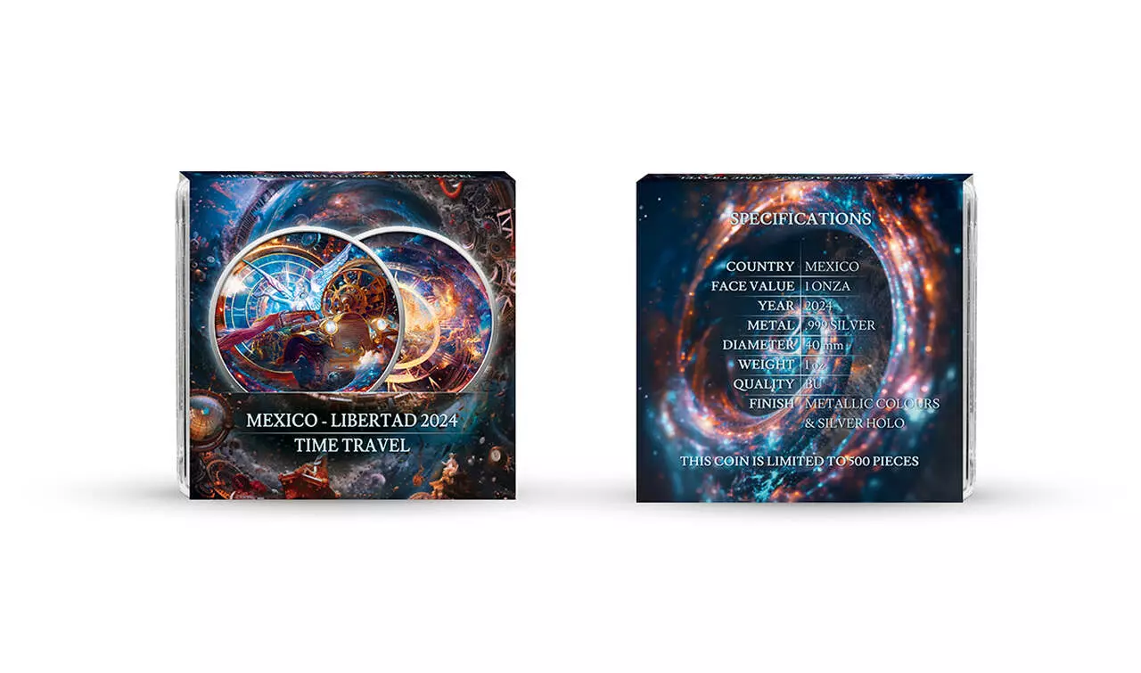 Srebrna moneta Time Travel Mexico Libertad 1 uncja srebra 2024 - obrazek 2