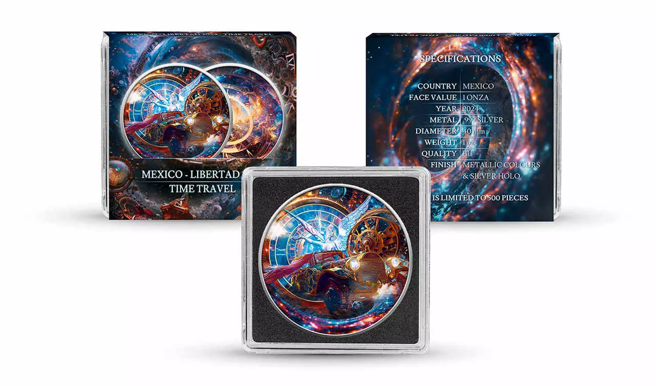 Srebrna moneta Time Travel Mexico Libertad 1 uncja srebra 2024 - obrazek 6