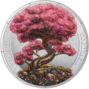 Srebrna moneta Yggdrasil Spring Mythical Forest 1 uncja srebra 2025