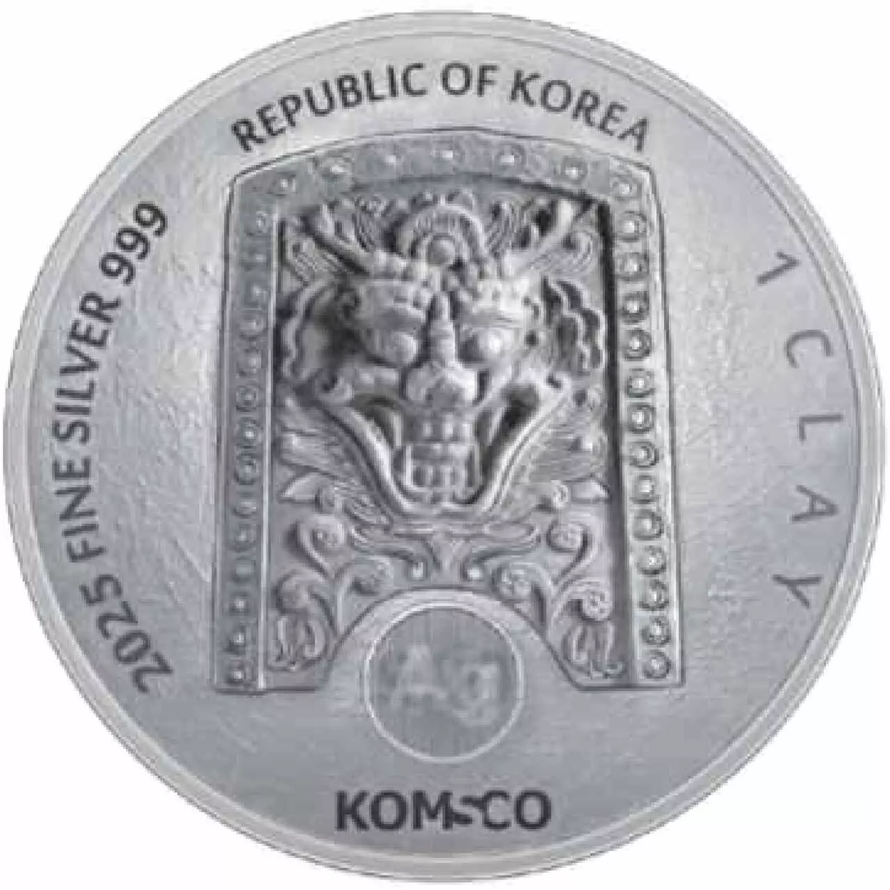 Srebrny medal Chiwoo Cheonwang 1 uncja srebra 2025 - obrazek 2