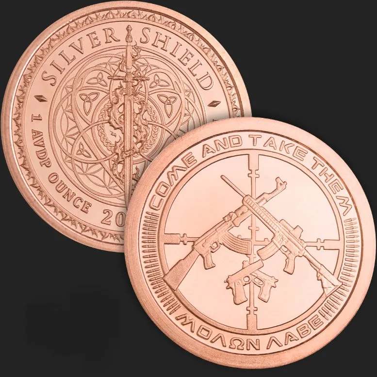 Miedziany medal AK-47 1 uncja miedzi