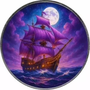 Amerykański Orzeł 1 uncja srebra 2024 Amethyst Crown