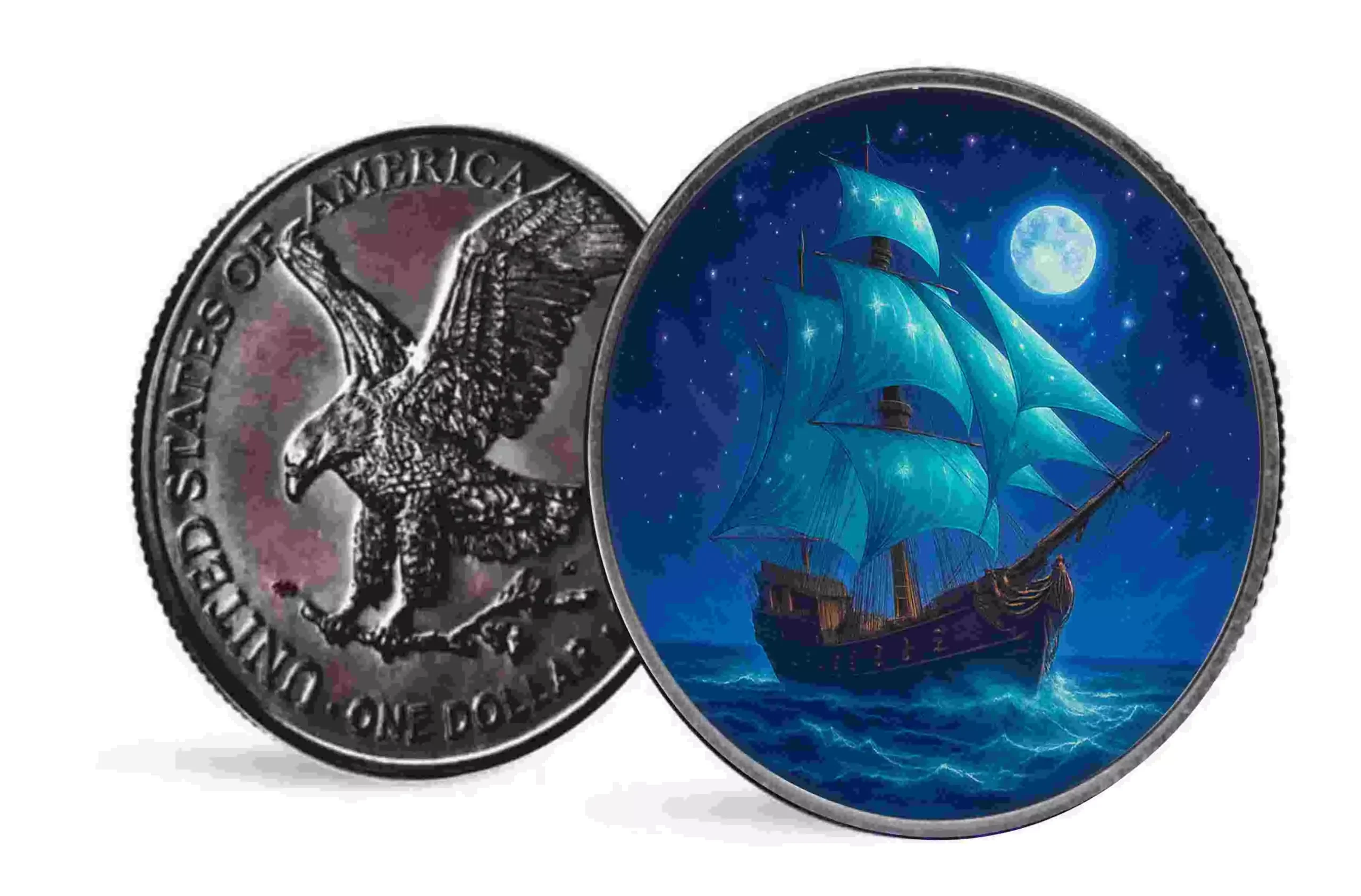 Amerykański Orzeł 1 uncja srebra 2025 Starlight Nomad - obrazek 3