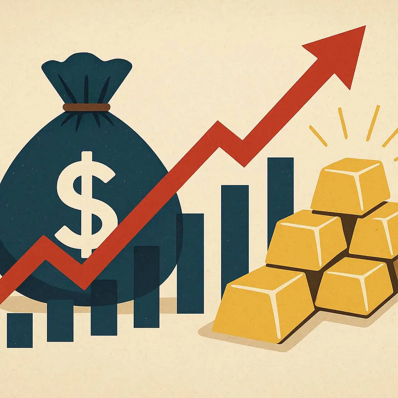 Rosnące zadłużenie USA napędza wzrost cen złota