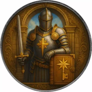 Srebrna moneta Amerykański Orzeł 1 uncja srebra 2025 Knights of Honour Oathkeeper