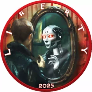Srebrna moneta Artificial Intelligence Awareness American Eagle 1 uncja srebra 2025