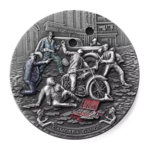 Srebrna moneta Camorra Gangi 3 uncje srebra 2024