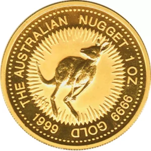 Złota moneta Australian Nugget 1 uncja złota 1999