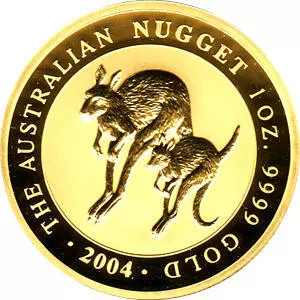 Złota moneta Australian Nugget 1 uncja złota 2004