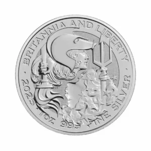 Srebrna moneta Britannia and Liberty 1 uncja srebra 2025