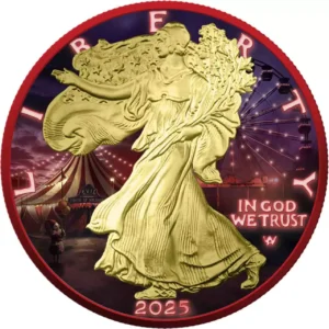 Srebrna moneta Creepy Smile American Eagle 1 uncja srebra 2025