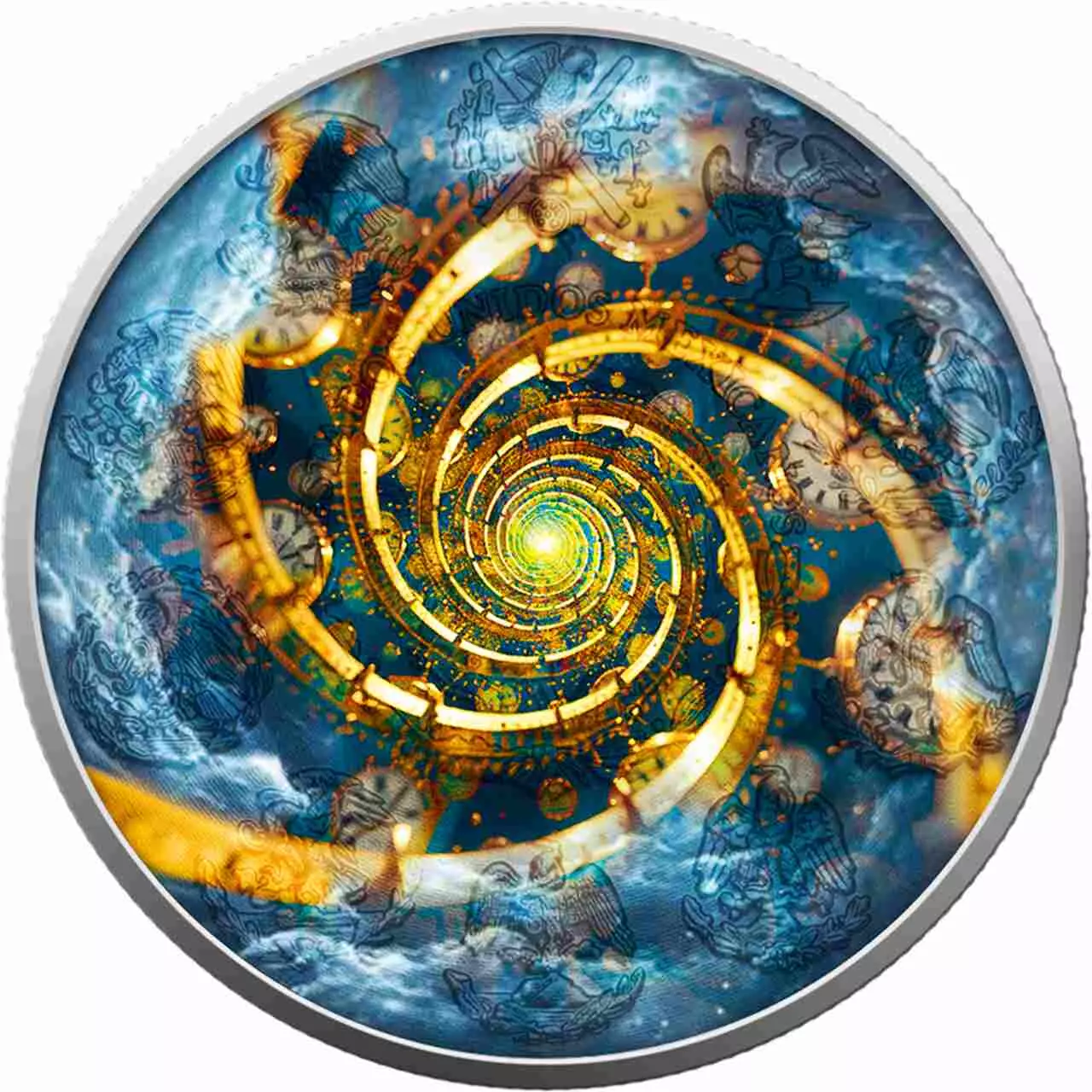 Srebrna moneta Past Time Travel Mexico Libertad 1 uncja srebra 2024 - obrazek 4