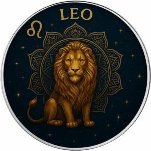 Srebrna moneta Amerykański Orzeł 1 uncja srebra 2025 Zodiac Series: Leo