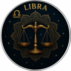 Srebrna moneta Amerykański Orzeł 1 uncja srebra 2025 Zodiac Series: Libra