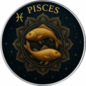 Srebrna moneta Amerykański Orzeł 1 uncja srebra 2025 Zodiac Series: Pisces
