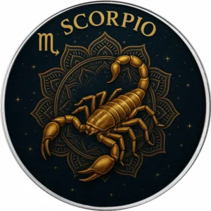Srebrna moneta Amerykański Orzeł 1 uncja srebra 2025 Zodiac Series: Scorpio