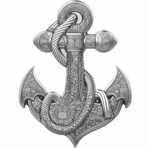 Srebrna Moneta Nautical Anchor Samoa 1 uncja srebra 2025