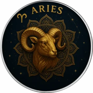 Srebrna moneta Amerykański Orzeł 1 uncja srebra 2025 Zodiac Series: Aries