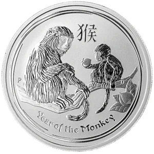 Srebrna moneta Lunar II Year of the Monkey 1 uncja srebra 2016