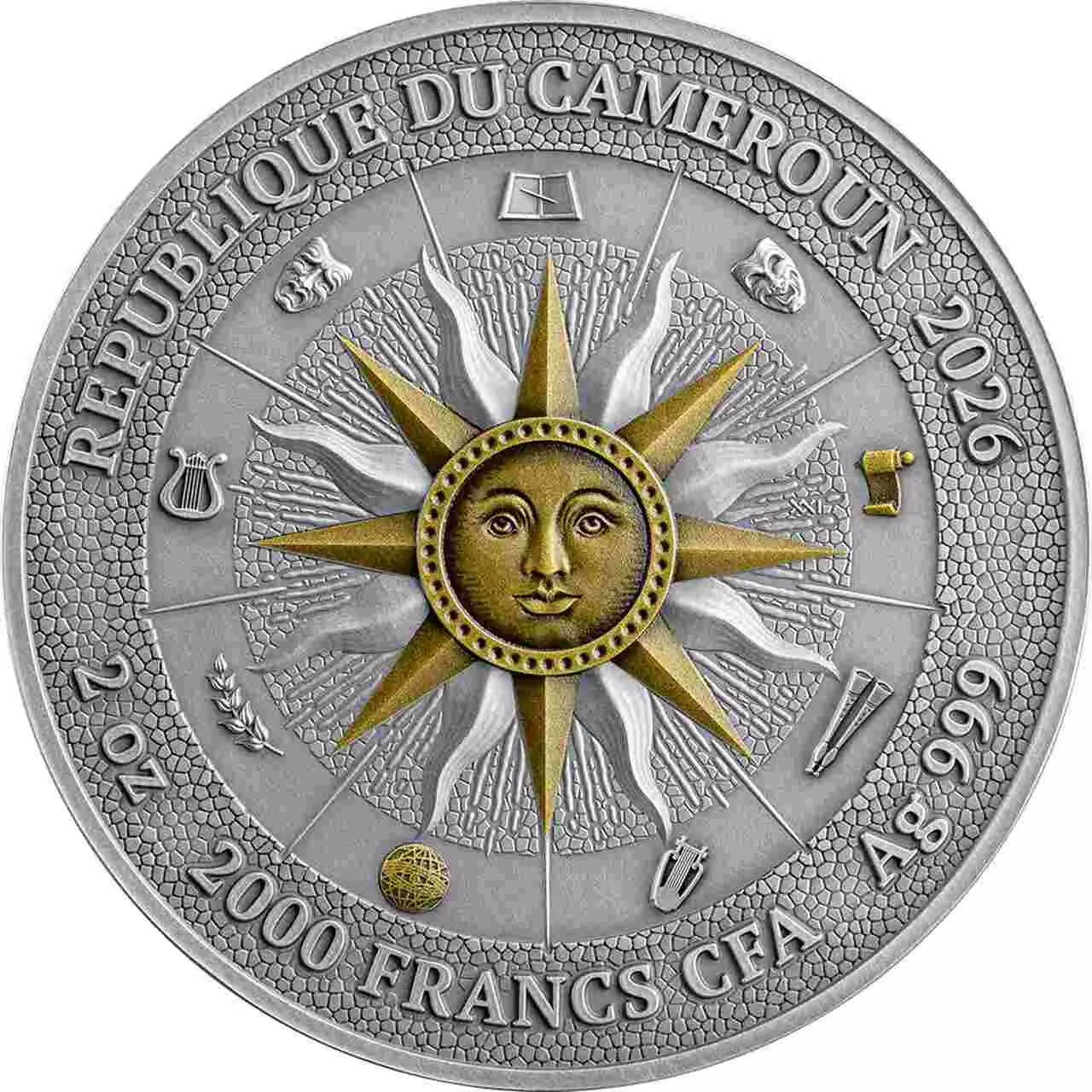 Srebrna moneta Clio and Urania The Nine Muses 2 uncje srebra 2026 - obrazek 4