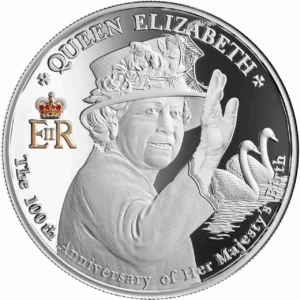 Srebrna moneta Queen Elizabeth II The 100th Anniversary of Her Majesty's Birth 1 uncja srebra 2026