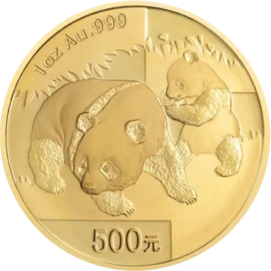 Złota moneta Chińska Panda 1 uncja Złota 2008