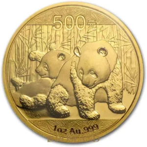 Złota moneta Chińska Panda 1 uncja Złota 2010