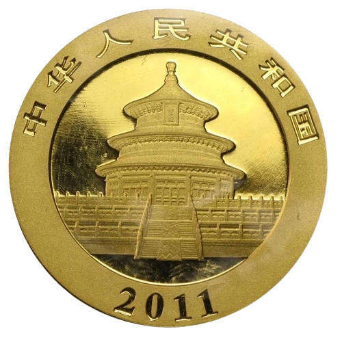 Złota moneta Chińska Panda 1 uncja Złota 2011 - obrazek 2