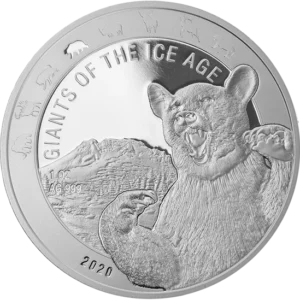Niedźwiedź Jaskiniowy Giants Of The Ice Age 1 uncja srebra 2020