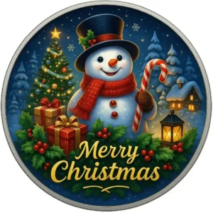 Srebrna moneta Amerykański Orzeł 1 uncja Srebra 2025 Merry Christmas: Snowman