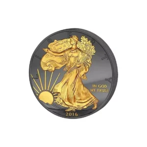 Srebrna moneta Amerykański Orzeł 1 uncja Srebra 2016 Golden Enigma