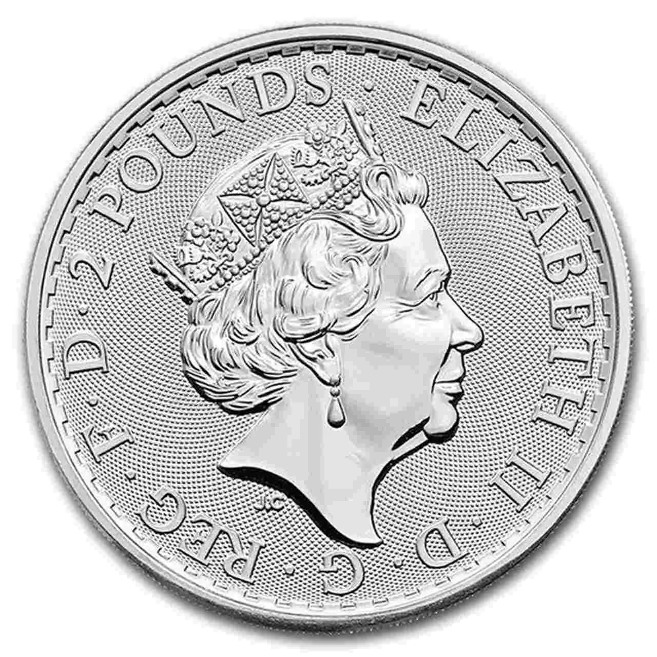 Srebrna moneta Britannia Oriental Border 1 uncja Srebra 2019 - obrazek 2