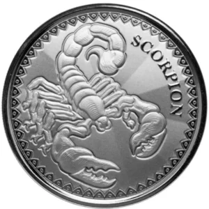 Srebrna moneta Czad Scorpion 1 uncja Srebra 2022