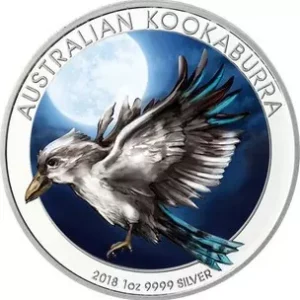 Srebrna moneta Kookaburra 1 uncja Srebra 2018 Colored Edition