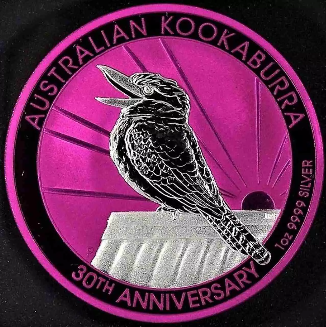 Srebrna moneta Kookaburra 30th Anniversary 1 uncja Srebra 2020 Space Pink