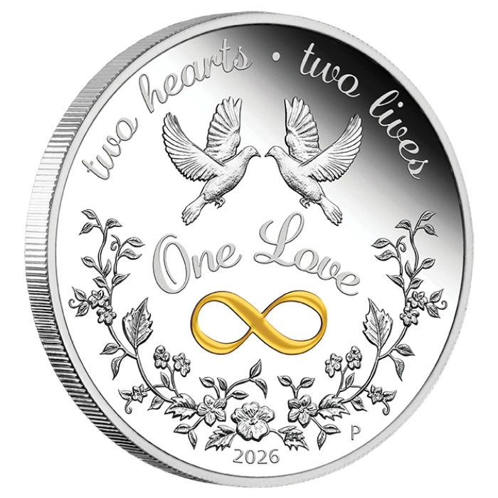 Srebrna moneta One Love 1 uncja Srebra 2026 PROOF - obrazek 4