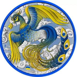 Srebrna moneta Phoenix Ukraine 1 uncja Srebra 2022 PowerChrome