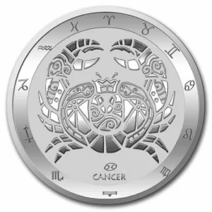 Srebrna moneta Rak Zodiac Series 1 uncja srebra 2021