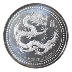 Srebrna moneta Samoa Year of the Dragon 1 uncja srebra 2024