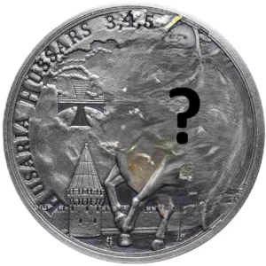 Srebrny medal Husaria IV 1 uncja srebra Antique Gold