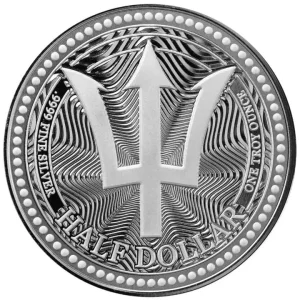 Barbados: Trident 1 uncja srebra 2025