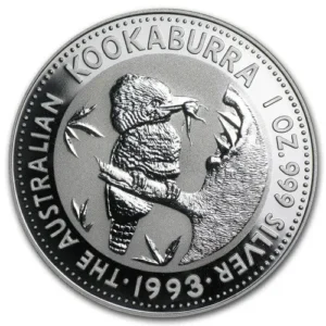 Kookaburra 1 uncja srebra 1993