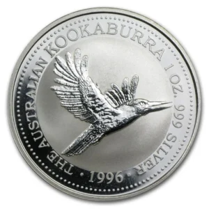 Kookaburra 1 uncja srebra 1996
