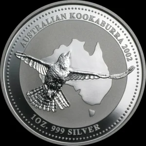 Kookaburra 1 uncja srebra 2002